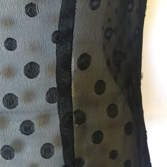 Banana Republic Sleeveless Black Polka Dot Top 10 - Picture 11 of 11